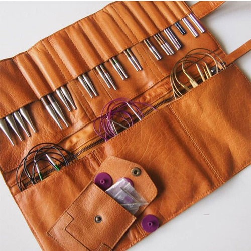 PU leather roll up Zipper Tool Bags luxury case
